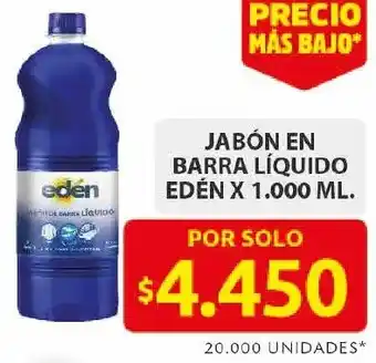 Ara Edén jabón en barra líquido oferta