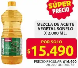 Ara Mezcla de aceite vegetal sonelo oferta