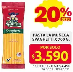 Ara La muñeca spaghetti oferta