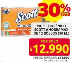 Ara Scott ahorramax papel higiénico oferta