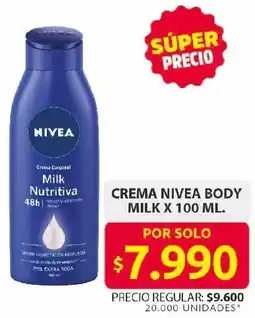 Ara Nivea crema body milk oferta