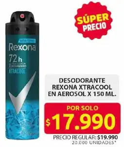 Ara Rexona desodorante xtracool en aerosol oferta