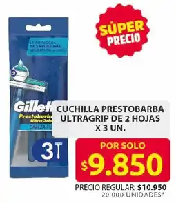 Ara Gillette cuchilla prestobarba ultragrip oferta