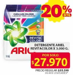 Ara Ariel detergente revitacolor oferta