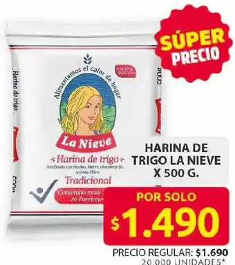 Ara La nieve harina de trigo oferta