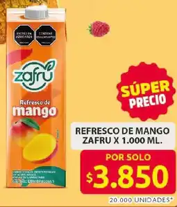 Ara Zafru refresco de mango oferta