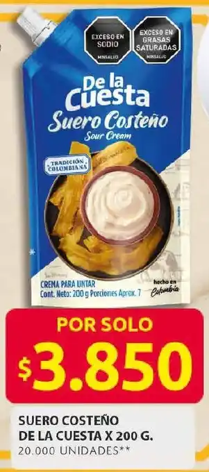 Ara De la cuesta suero costeño oferta