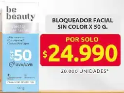 Ara Be beauty bloqueador facial sin color oferta