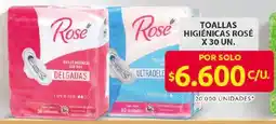 Ara Rosé toallas higiénicas oferta