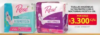 Ara Rosé toallas higiénicas ultraprotección o nocturnas oferta