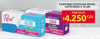 Ara Rosé tampones digitales medio / super oferta