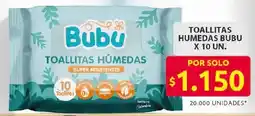 Ara Bubu toallitas humedas oferta