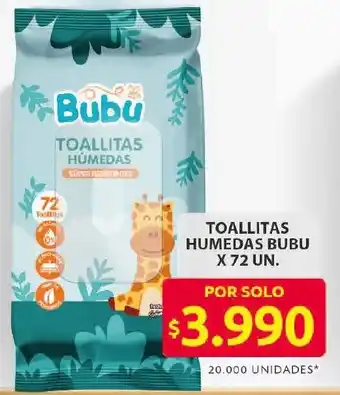Ara Bubu toallitas humedas oferta