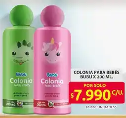 Ara Bubu colonia para bebés oferta