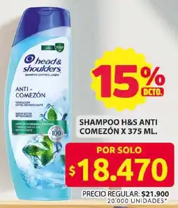 Ara H&S shampoo anti comezón oferta
