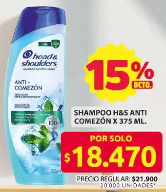 Ara H&S shampoo anti comezón oferta