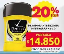 Ara Rexona desodorante v8 en barra oferta