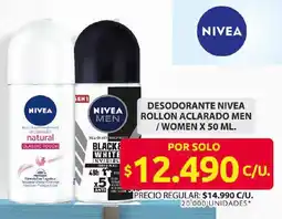 Ara Nivea desodorante rollon aclarado men /women oferta