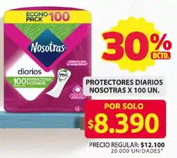 Ara Nosotras protectores diarios oferta