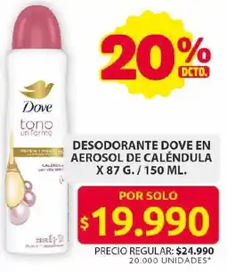 Ara Dove desodorante en aerosol de calendula oferta