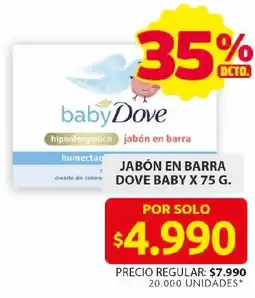 Ara Dove jabón en barra baby oferta