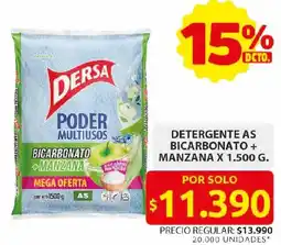 Dersa detergente as bicarbonato + manzana