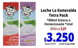 LaEs leche la esmeralda tetra pack