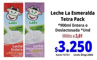 Mercamio LaEs leche la esmeralda tetra pack oferta