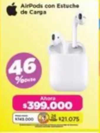 Alkomprar Airpods con estuche de carga oferta