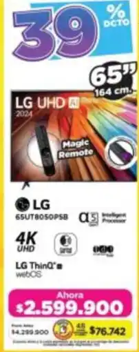 Alkomprar LG tv 65" oferta