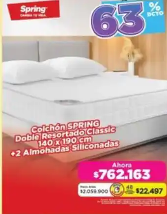 Alkomprar Colchón spring doble resortado classic oferta