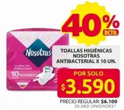 Ara Toallas higiénicas nosotras antibacterial oferta