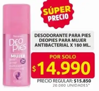 Ara Deopies  desodorante para pies para mujer antibacterial oferta