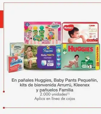 Metro En pañales huggies, baby pants pequeñín oferta