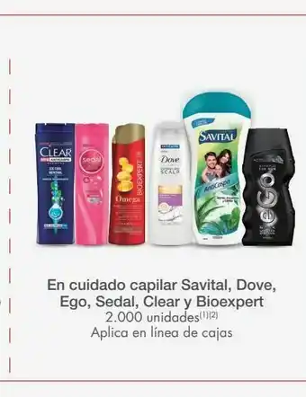 Metro En cuidado capilar savital, dove, ego oferta