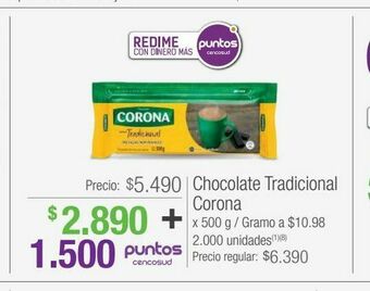 Jumbo Chocolate tradicional corona oferta