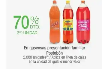 Jumbo En gaseosas presentación familiar postobón oferta