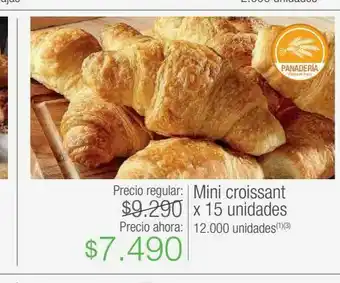 Jumbo Mini croissant x 15 unidades oferta