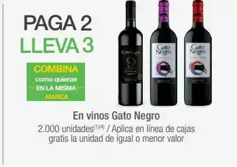 Jumbo En vinos gato negro oferta