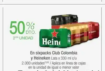 Jumbo En sixpacks club colombia y heineken oferta