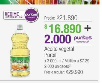 Jumbo Aceite vegetal puroil oferta