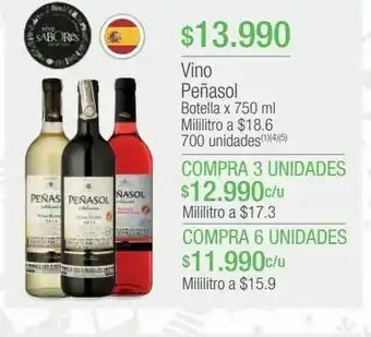 Jumbo Vino peñasol botella x 750 ml oferta
