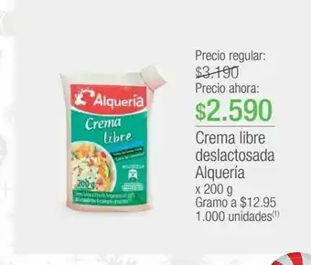 Jumbo Crema libre deslactosada alquería oferta