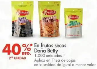 Metro Frutos secos doña betty oferta