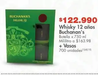 Metro Whisky buchanan´s oferta