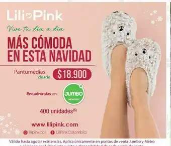 Jumbo Pantuflas lili pink oferta