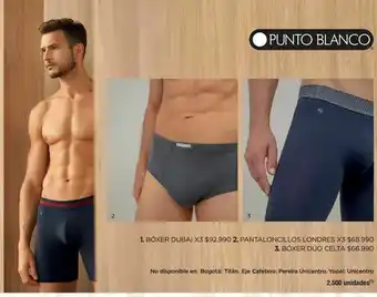 Jumbo Ropa interior masculina punto blanco oferta