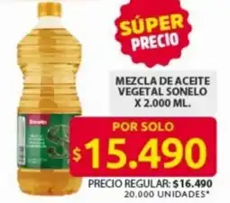 Ara Mezcla de aceite vegetal sonelo oferta