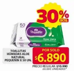 Ara Toallitas húmedas aloe natural pequeñin oferta
