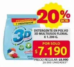 Ara Detergente en polvo 3d multiusos floral oferta